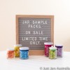 Sample pack - 6 mini favour jars (with lids)